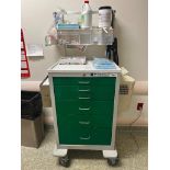 Waterloo Rolling Lockable Anesthesia Cart w/ Contents
