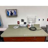 Supplies in and around cabinet