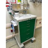 Waterloo Rolling Lockable Anesthesia Cart w/ Contents