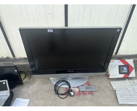 A SAMSUNG 32" TELEVISION WITH REMOTE CONTROL