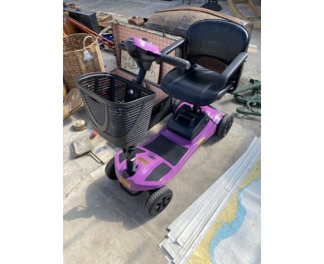 A LIBERTY ELECTRIC MOBILITY SCOOTER (KEY AND CHARGER IN THE OFFICE)