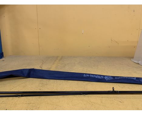 A RON THOMPSON STEEL HEAD TWO SECTION FISHING ROD WITH CARRY BAG