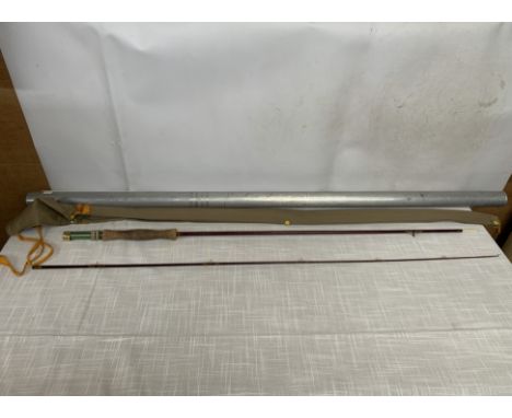 A 7' 3" CARBON FISHING ROD WITH CARRY BAG AND TUBE