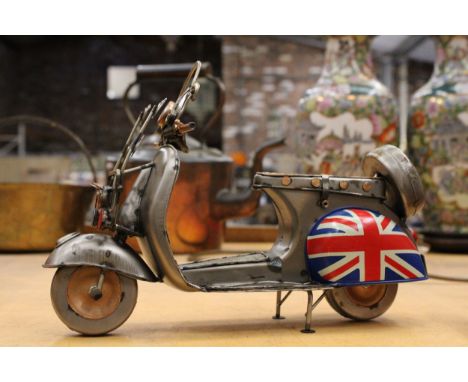 A TIN UNION JACK SCOOTER