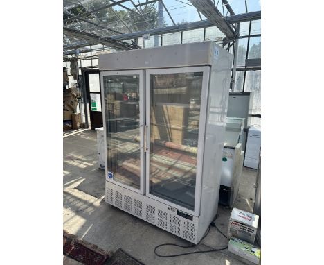 A LARGE INDUSTRIAL POLAR SHOP DOUBLE DOOR FRIDGE