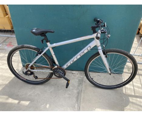 A GENTS CARRERA PARVE BIKE WITH 14 SEED SHIMANO GEAR SYSTEM