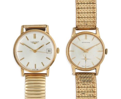to include Longines and Garrard examples, the Longines with 9ct gold case, signed Longines calibre 285 movement numbered 5065
