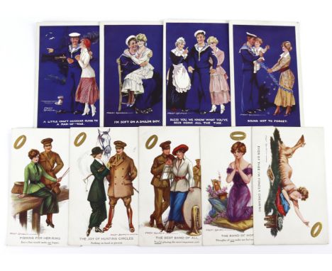 Fred Spurgin, military including unusual Wedding Ring series (approx 9 cards)