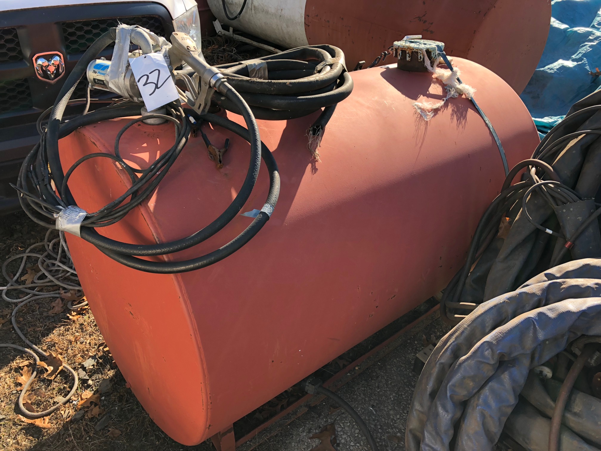 HIGHLAND TANK 125+/ GALLON DIESEL FUEL TANK W/ SKID BASE
