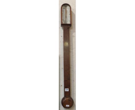 ANTIQUE ROSEWOOD STICK BAROMETER