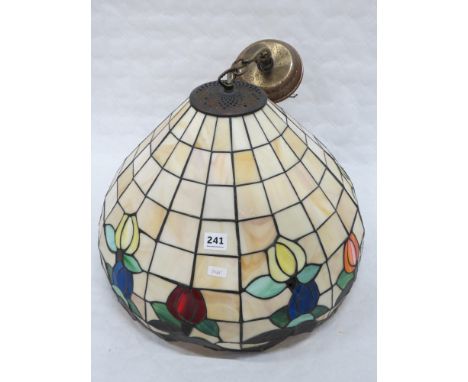 LARGE TIFFANY STYLE CEILING LIGHT SHADE