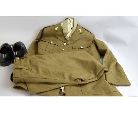 British Army Soldier's Royal Engineers No2 Dress Uniform. Shirt, Tie Jacket & Trousers. Jacket 108cm Chest, waist 92cm Height