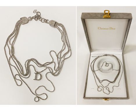 EARLY CHRISTIAN DIOR MULTI STRAND NECKLACES 