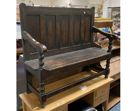 19TH CENTURY OAK BENCH