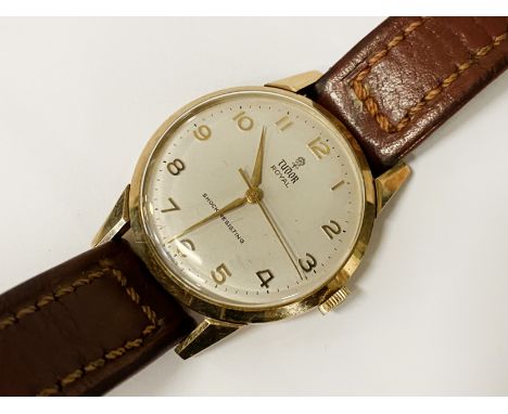 TUDOR ROLEX 9 CARAT GOLD GENTS WATCH