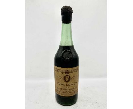 1 bottle Napoleon Reserve Grande Fine Champagne Cognac 1811Nicked label. Level 6cmsLying at LCB Barking