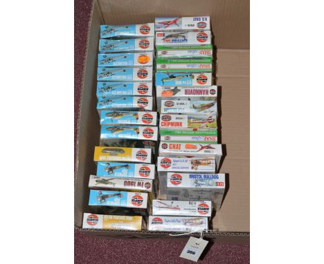 Airfix model constructor kits, series 1, 1:72 scale Aircraft and 100/HO scale tanks.  (27)