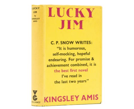 Amis (Kingsley) Lucky Jim, first edition, ink gift inscription to endpaper, original boards, dust-jacket, light tape repairs 