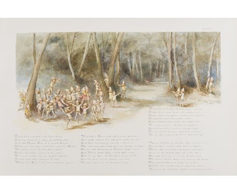 Mendham (Edith).- Hood (Thomas) Plea of the Midsummer Fairies, manuscript calligraphic text and 33 original watercolour illus