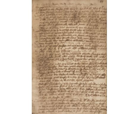 Inner Temple and Middle Temple.- [?Wallop (Richard, lawyer, bap. 1616, d. 1697)] Concerning the Temples, manuscript, title an