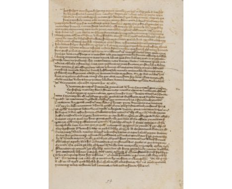 Canon Law.- [Laurentius Puldericus (clericus Neapolitanus)] [Breviarum decreti], manuscript in Latin, on paper, 105pp., betwe