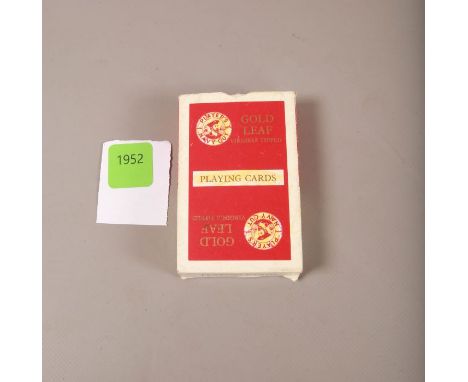 Vintage Gold Leaf Virginia Tipped, Playing Cards.10x6cm#1952