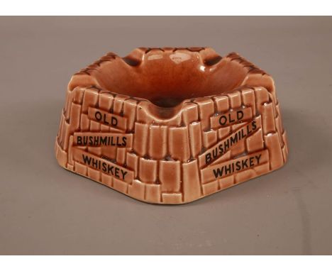 Old Bushmills Whiskey Arklow Ceramic Ashtray16cm#2166