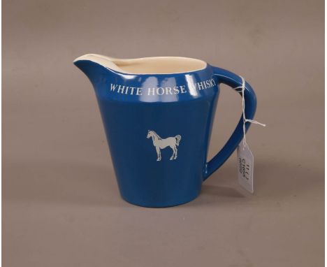 White Horse Whisky Ceramic Jug in Blue13cm#2043