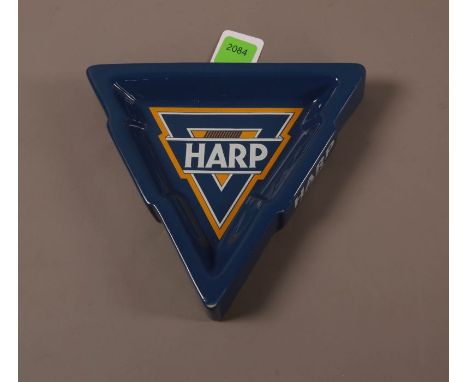 Harp Triangular Ceramic Ashtray19cm#2084