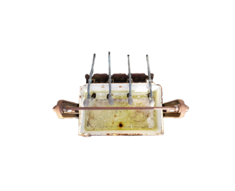 Iron and Ceramic Bottle Filler.Was used in an Irish pub to fill Guinness bottles.60x50x56cm #2212