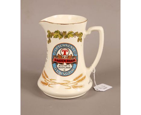 Tennent's Lager Ceramic Advertising Jug18cm#2234
