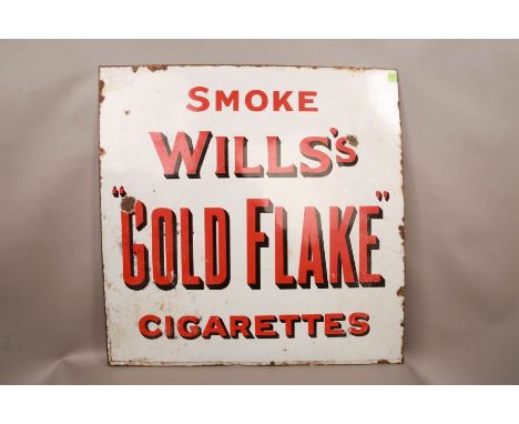 Smoke Will’s Gold Flake Cigarettes Enamel Sign.84x84cmReserve: £300#2277