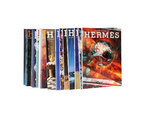   HERMÈS VINTAGE Magazine "DIE WELT VON HERMÈS", 90er Jahre.  "LE MONDE D´HERMÈS / THE WORLD OF HERMÈS". Magazine von 1990 bi