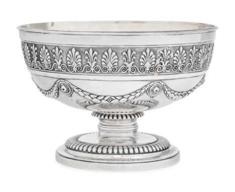 A Paul Storr Silver Fruit Bowl&nbsp;London, 1814hallmarked for Sterling on body beneath acanthus banding19 ozt 12 dwtHeight 4