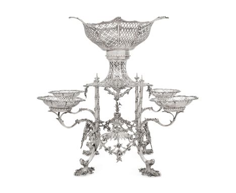 A George III Silver Epergne&nbsp;Francis Butty and Nicholas Dumee, London, 1769hallmarked for Sterling throughout116 ozt 1 dw
