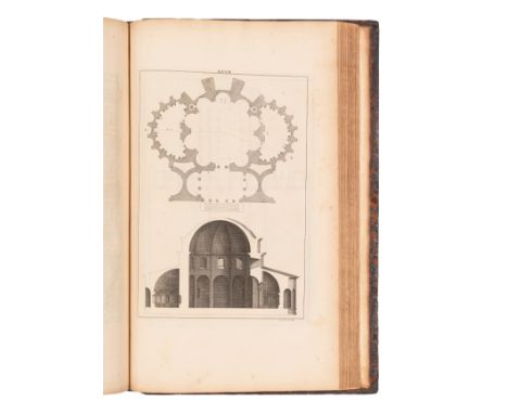 PALLADIO, Andrew (1518-1580). The Architecture of A. Palladio. London: John Darby for the author, 1721.2 volumes in one, foli