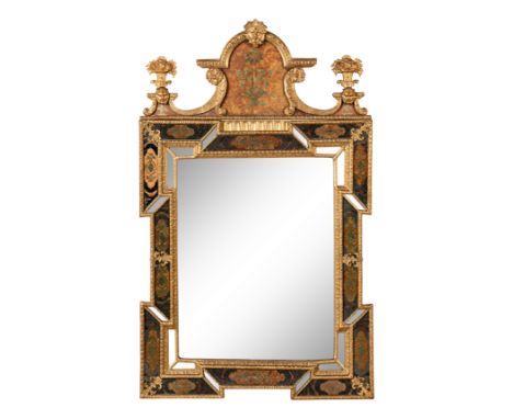 A Swedish Giltwood and Verre Eglomise MirrorAttributed to Gustav Precht, Circa 1720Height 43 1/2 x width 27 inches.This lot i
