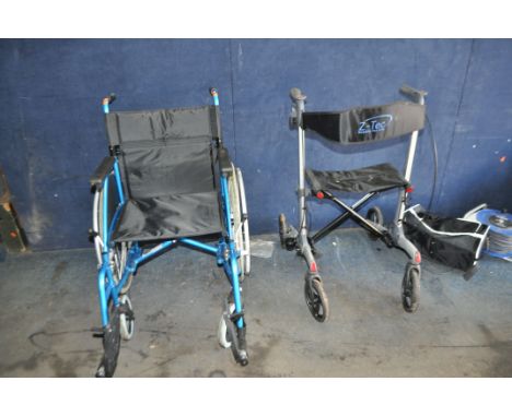 A DAYS MOBILITY WHEELCHAIR and a Z-Tec Rollator with holdall (3)