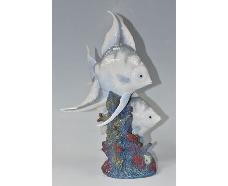 A LLADRO UNDERWATER EXPLORERS FIGURE GROUP, model no 6742, sculptor Jose Luis Alvarez, issued 2000-2007, height 36cm (1) (Con