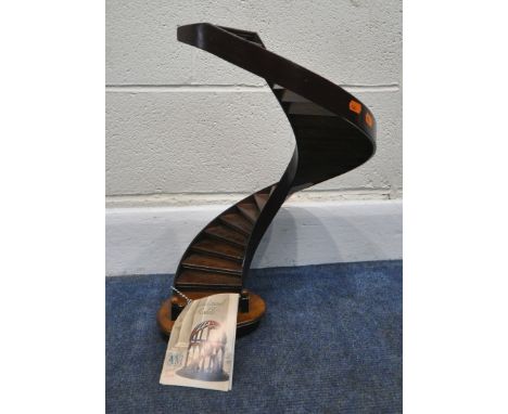 AUTHENTIC MODELS, A MINIATURE MODEL OF A GRAND STAIRCASE, with twenty-four stairs, model number AR012, height 49cm, condition