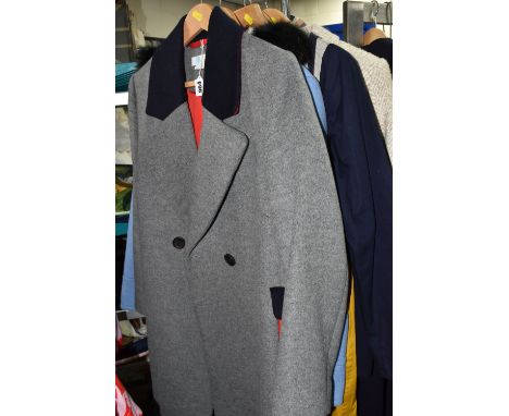 A GROUP OF SIX BODEN LADIES OVER COATS, one UK size 16, all others Uk size 14, comprising navy blue, beige herringbone, a nav