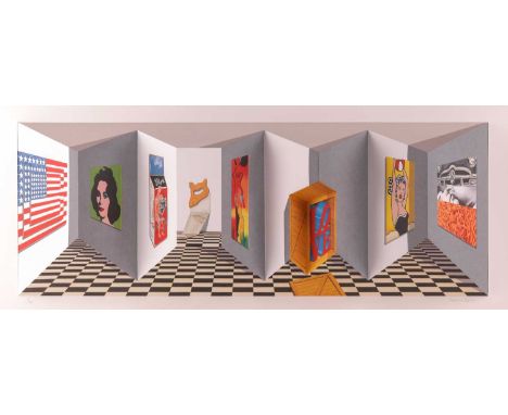 Patrick Hughes (British b.1939) Pop (2008) signed and numbered '11/45' in pencil hand-painted 3D multiple with lithography, p