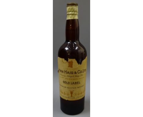 John Haig & Co. Gold Label Liqueur Scotch Whisky, no proof or contents given, by appointment to HM The Late King George V, sp