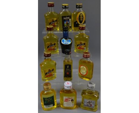 Collection of Indian Whisky Miniatures, blended with Scotch and Indian Malts including McDowells' No1, Good Knight, Royal Cha