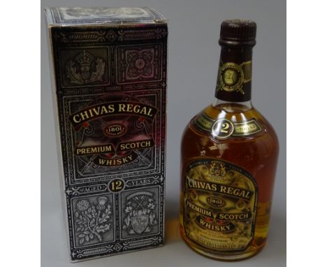 Chivas Regal Premium Scotch Whisky, aged 12 years, 70cl 40%vol, in carton Condition Report Click here for further images, con