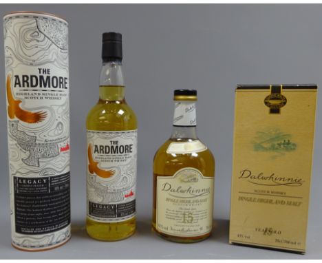 Dalwhinnie Single Highland Malt Whisky, 15 years old, 70cl 43%vol, in carton, The Ardmore Highland Single Malt Scotch Whisky,