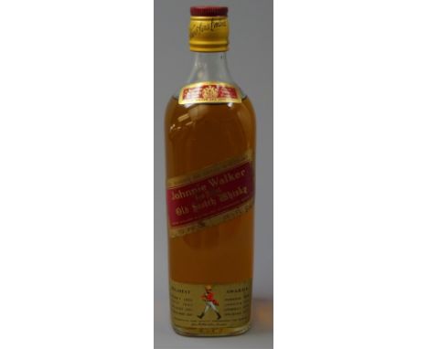 Johnnie Walker Red Label Old Scotch Whisky, 262/3fl 70% proof, 1btl Condition Report Click here for further images, condition