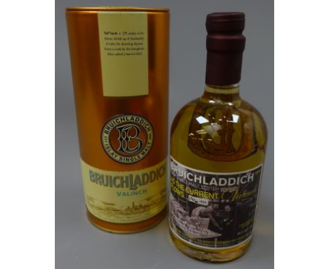 Bruichladdich Valinch 'As The Current Flows' Islay Single Malt Scotch Whisky, Limited Bottling 196/650, distilled 27/0598 Cas