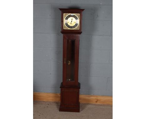 20th century Metamec long case clock, with a silvered dial with Roman numerals, 152cm high&nbsp;&nbsp;