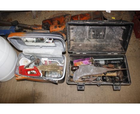 Two boxes of various hand tools 